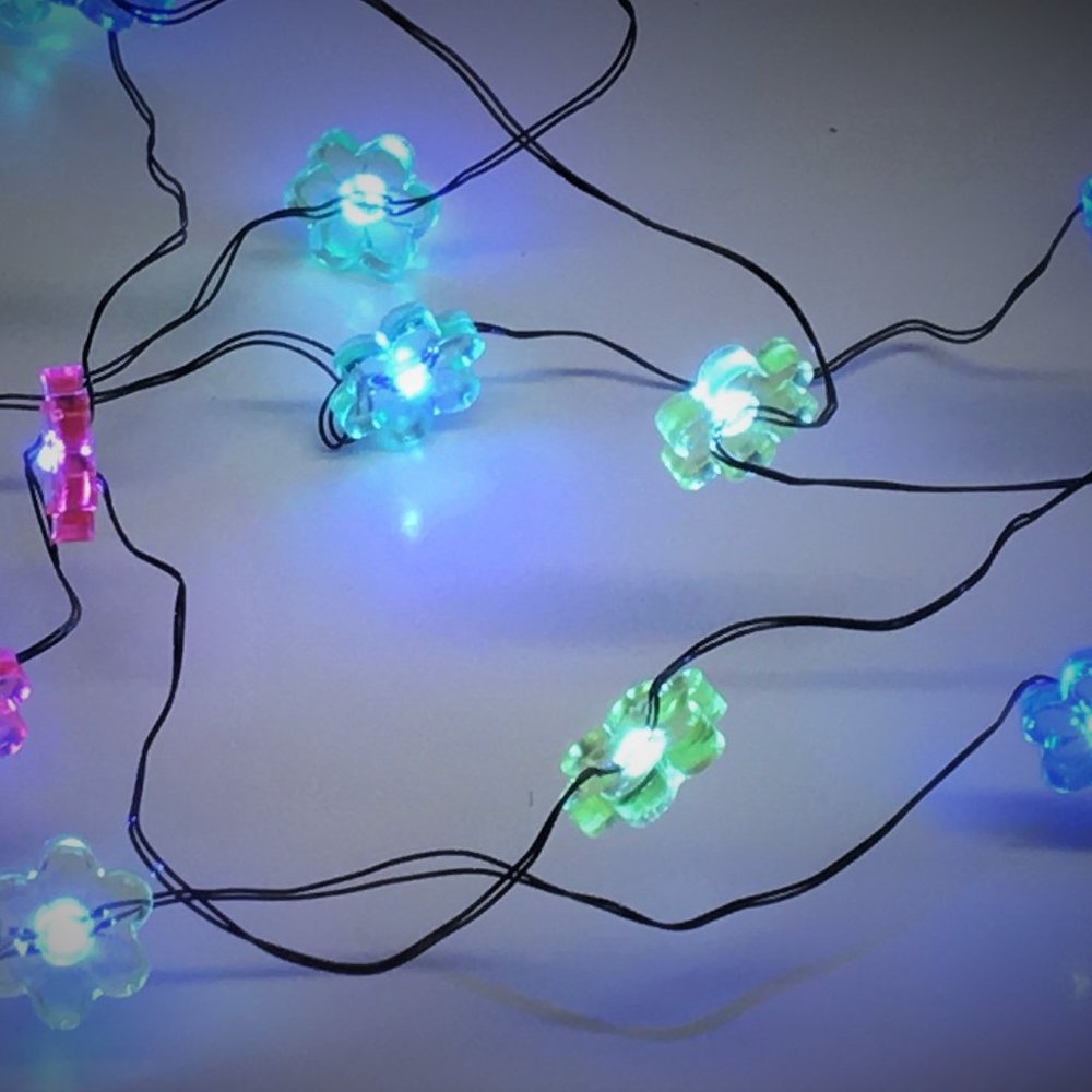 20 Mini Flower LED String Lights Battery Operated